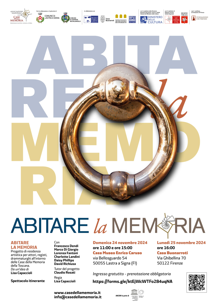 "Abitare la Memoria": due giorni di residenze artistiche nelle Case della Memoria della Toscana