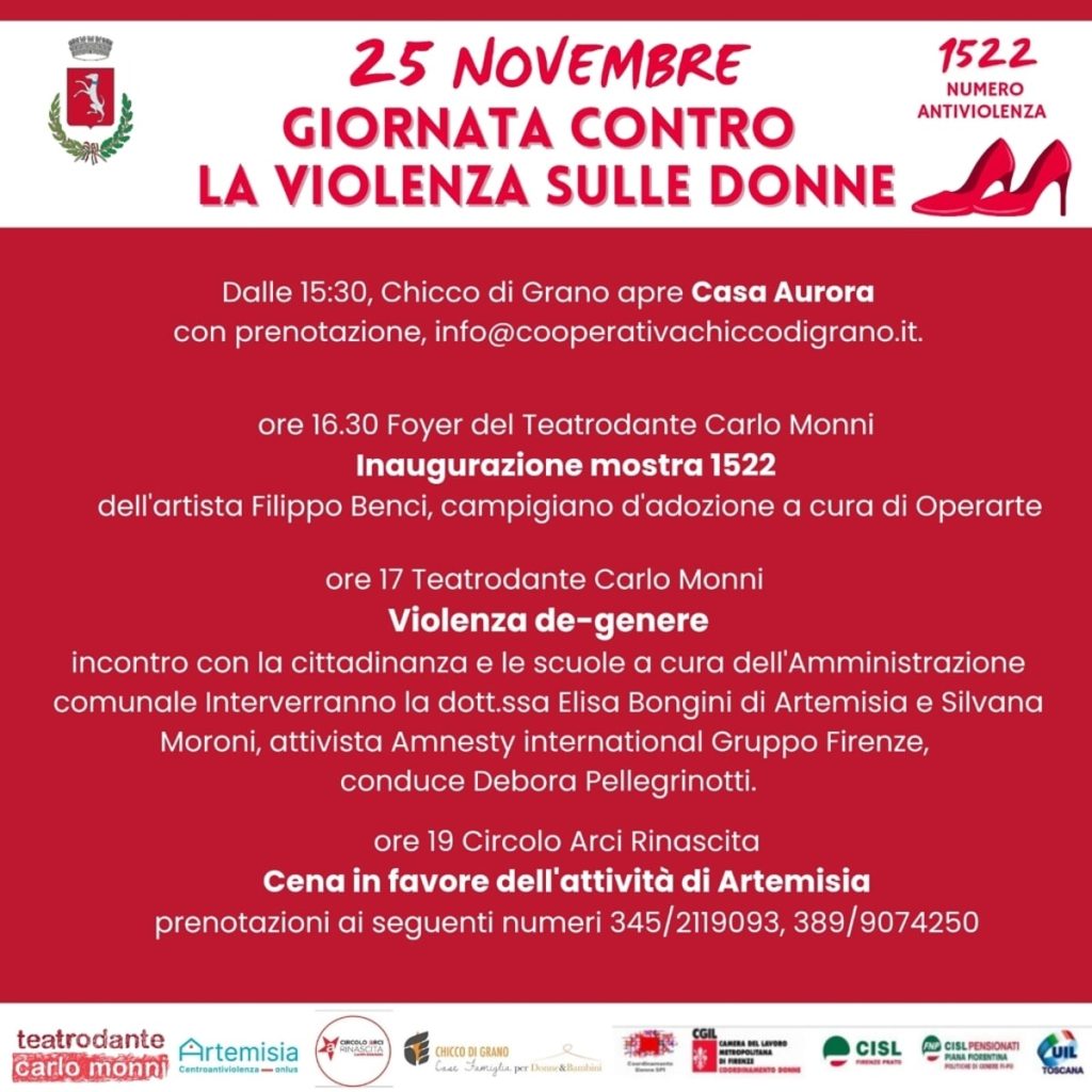 Amnesty International a Campi Bisenzio per la giornata contro la violenza sulle donne