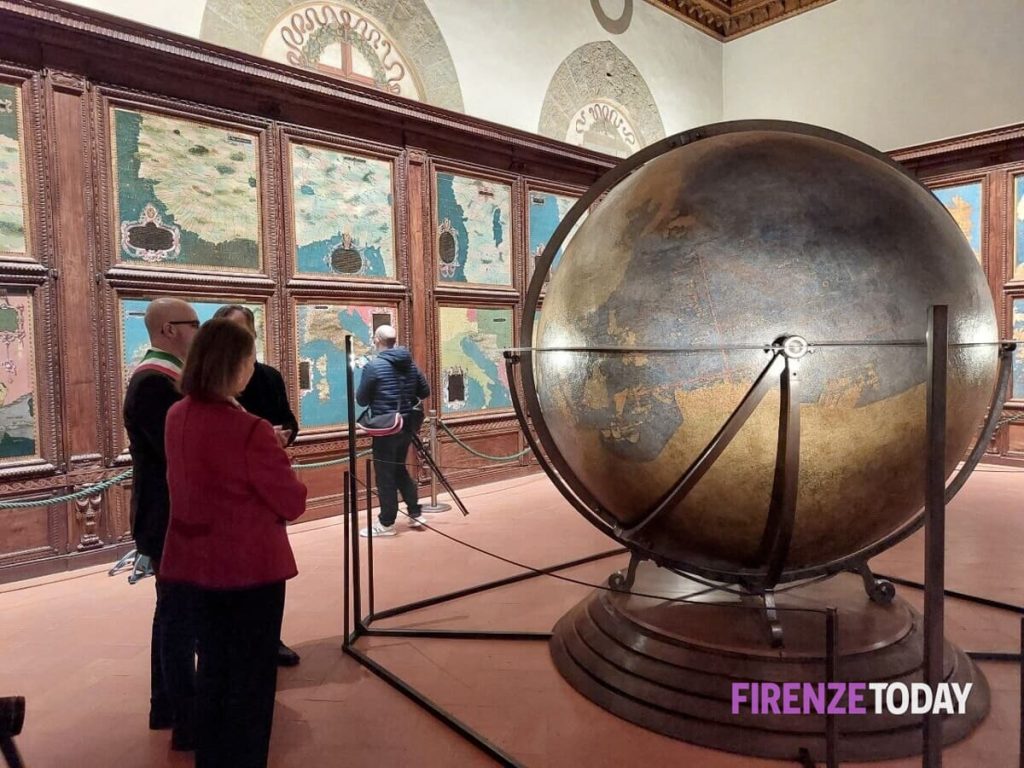 Torna a splendere la Sala delle Carte Geografiche, una delle più viste di tutto Palazzo Vecchio / FOTO - VIDEO