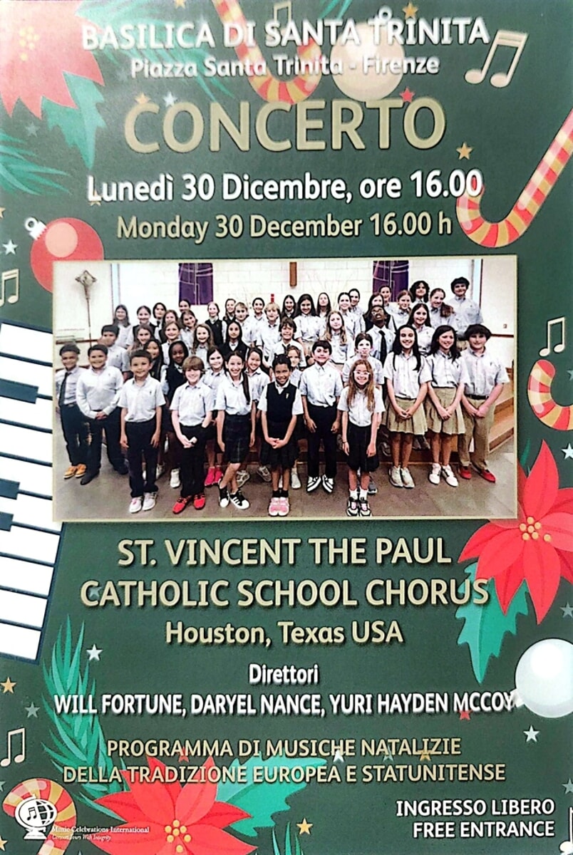 Concerto Basilica di Santa Trinità - St. Vincent The Paul Catholic School Chorus