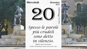 Almanacco | Venerdì 20 dicembre: accadde oggi, compleanni, santo e proverbio del giorno