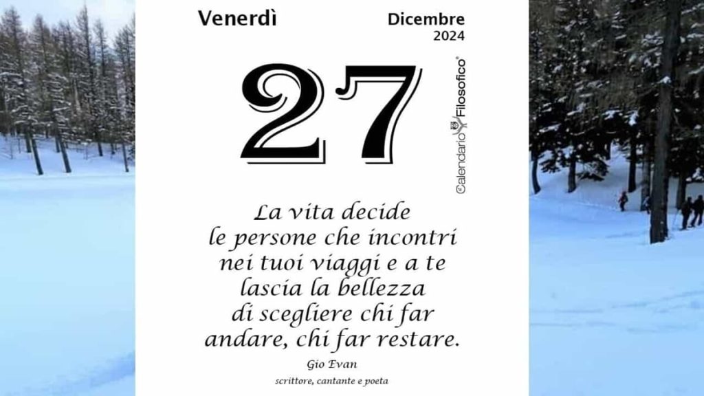 Almanacco | Venerdì 27 dicembre: accadde oggi, compleanni, santo e proverbio del giorno