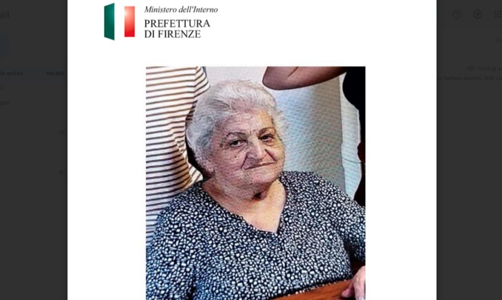 Scomparsa donna: la foto diffusa dalla prefettura
