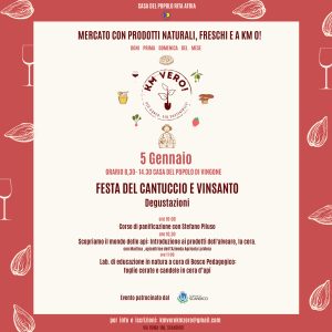 Mercato kmvero, festa del cantuccio e del vinsanto