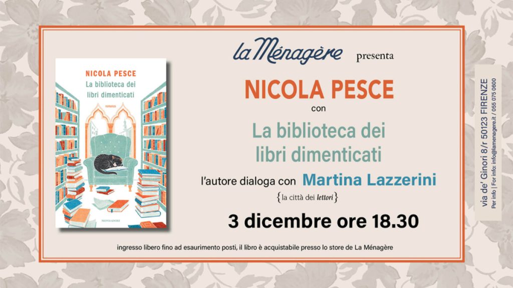 Nicol Pesce presenta "La biblioteca dei libri dimenticati"