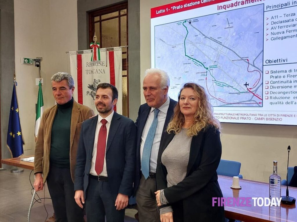 'Tramvia veloce', progetto per arrivare a Prato: primo lotto 8 km con 13 fermate, costo 500 milioni