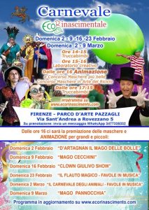 “Carnevale Ecorinascimentale 2025 ” al Parco Pazzagli