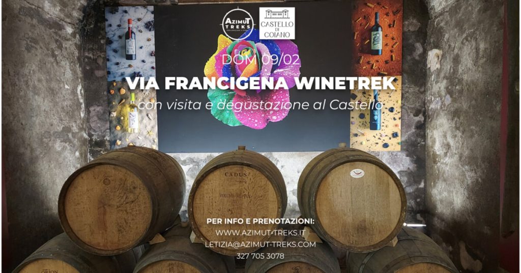 Escursione e degustazione di vino sulla Via Francigena
