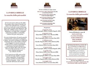 La parola ribelle. La nascita della psicanalisi. Corso di lezioni