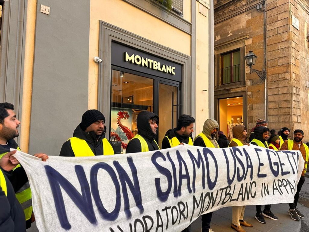 La protesta: “Montblanc chiede il daspo antisindacale per mettere il bavaglio ai lavoratori”
