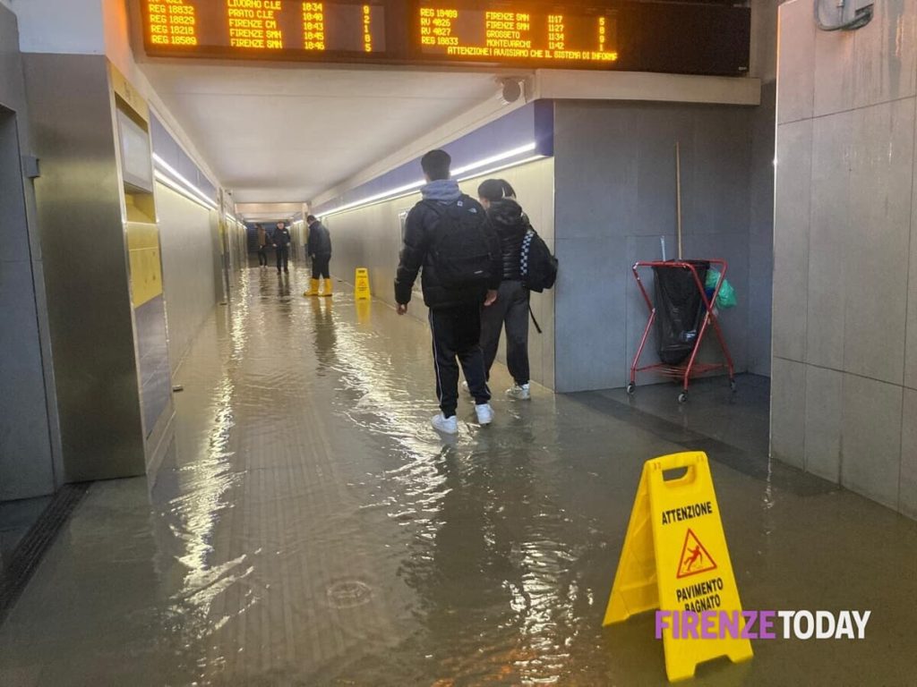 Allagata la stazione di Rifredi / FOTO - VIDEO