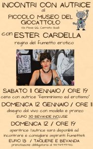 Tra erotismo e femminismo: incontri con l'autrice Ester Cardella al Piccolo Museo del Giocattolo