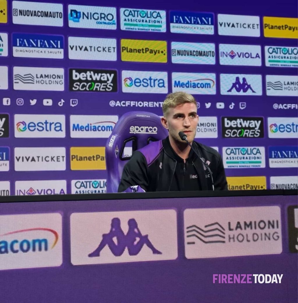 Fiorentina, Valentini si presenta: "Sono pronto per giocare, i viola una delle migliori squadre in Italia"