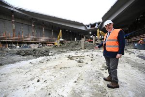 Alta velocità, sopralluogo di Giani alla nuova stazione Belfiore: “Lavori procedono bene”