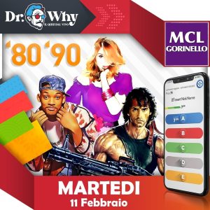 Gioco quiz Dr. Why tema anni '80-'90