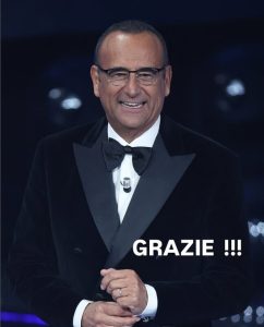 Festival di Sanremo, Conti sui social "Grazie"