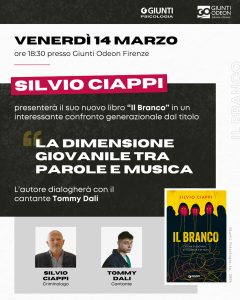 La dimensione giovanile tra parole e musica: Silvio Ciappi presenta il suo nuovo libro "Il Branco"