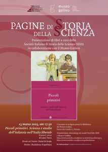 Presentazione del libro "Piccoli primitivi. Scienza e studio dell'infanzia nell’Italia liberale"